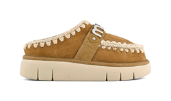 MOU BOUNCE CLOG METAL LOGO COGNAC